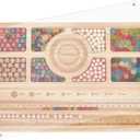 BENECREAT Wooden Beading Board with Clear Acrylic Lid, 11.8x7.8x0.6inch Bracelet Board with Measurements Bead Design Tray for DIY Jewelry Bracelets and Necklaces Making