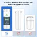 GLACIER FRESH Water Filter Compatible with XWFE (Built-in CHIP), Replacement for GE XWFE, XWF Refrigerator Water Filter NSF/ANSI 42 Certification Pack of 3