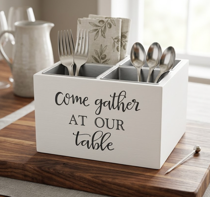  Choice Bamboo Desk Organizer White Powder-Coated Natural Bamboo Mail Organizer for Countertop - Wooden Desktop Organizer 