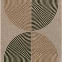 Lahome Enfys Modern Rainbow Easy Jute Rug, 2x8 Hallway Runner Washable Rugs for Entryway Farmhouse Kitchen Rug, Non Slip Indoor Outdoor Carpet Contemporary Throw Door Mat for Bedroom Porch