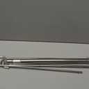 Closet Hanging Rod, Adjustable Width and Height Space-Saving Clothes Hanging Bar, 1 Pack Chrome