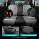Custom Seat Covers for Honda CRV Faux Leather 2023-2026 Black Grey | custom fit, waterproof, stain/scratch resistant, airbag compatible, easy-to-clean, easy install, durable, 5 seats