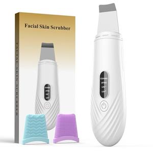 Skin Scrubber Face Spatula, Blackhead Remover Tool for Facial Deep Cleansing, Face Spatula Pore Cleaner with 4 Modes, Whitehead Remover, Blackhead Extractor, Face Scrubber (White)