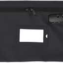 Medicine Bag with Lock | 12x8 Inch Med Bag | Medication Bag for Traveling | Small Medication Travel Bag | Kids Medicine Bag | Pills Locking Zipper Pouch Storage Case Organizer (Black)