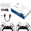 2.4G Wireless Game Controller Set, Dual Gamepad with USB Receiver, White and Black, Classic Game Console Support, 10 Simulator Compatible