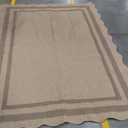 Rugs.com Outdoor Aztec Collection Rug – 3' x 5' Natural Flatweave Rug Perfect for Living Rooms, Large Dining Rooms, Open Floorplans