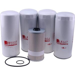AIVWUMOT Oil Change Kit FF5507 LF3654 FLF667(2) FF5369W Compatible with Volvo D13 Engine Filters
