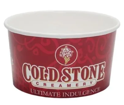 200 Pcs 5 oz Cold stone Creamery Bowls Disposable, Paper Tasting Cups Food Sample Cups for Tasting  (5 Oz, Red)