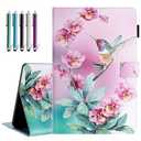 Fancity for Amazon Kindle Fire Max 11 Case (13th Generation, 2023 Release) 11" - Stand Cover Case for Fire 11 Tablet with Smart Auto Wake/Sleep & Pencil Holder, Pink Hummingbird