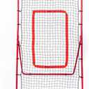 Pitch Back Rebound Net, Adjustable Rebounder Trainer for Baseball, Softball and Lacrosse, Practice for Pitching, Throwing and Catching