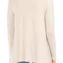 Pastel by Vivienne Women's Long Sleeve Jersey Cardigan X-Large Cream (White, XL)