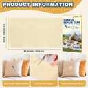 2 x Canvas Repair Tape, 3.2 x 63 Inch Waterproof Heavy Duty Fabric Tape for Furniture, Self Adhesive Canvas Repair Patches for Boat Covers, Sofas, Tents, Louge Chairs, Canopy, Awning Black