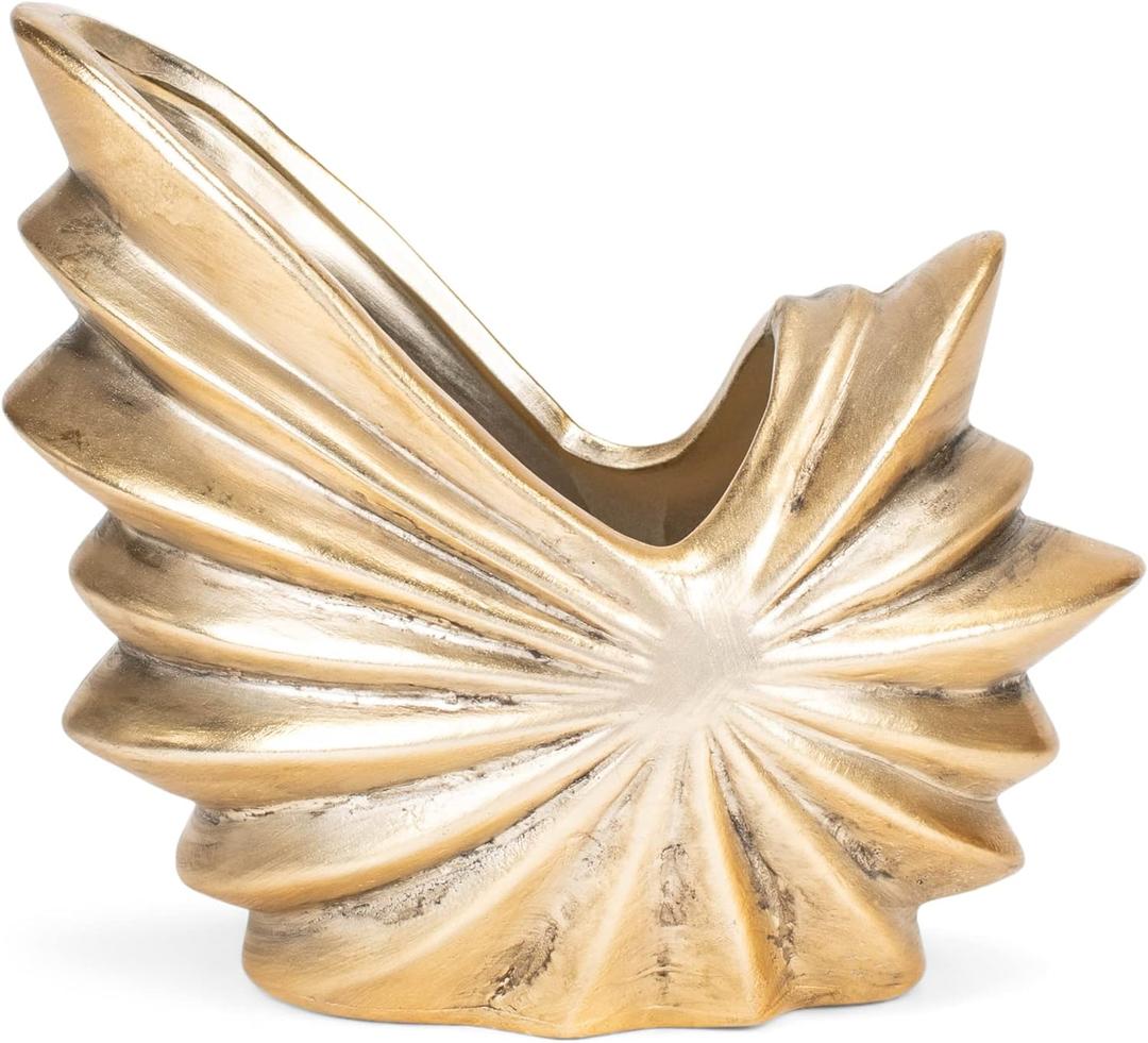 Pewter Sea Shell Planter