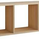 HABABY 1 x 3 Cube Storage Organizer, Stackable Open Cube Bookshelf, Easy Assembly Cubicle Shelf for Office, Home, Bedroom (Wood Color, Without Back Panels)