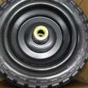 10 Inch Solid Rubber Tires, 4.10/3.50-4 Tire and Flat Free with 5/8" Bearings, 2.17" Offset Hub for GOR Garden Carts, Garden Wagon Carts, Trolleys, Hand Trucks and Utility Cart(4 Pack)