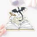 Allenjoy Dragon Bathroom Rugs Winged Guardians Mat Bathmat Rug Non Slip Washable 31.5" x 24.4" SC00003-010