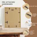 Dreamland 11x14 Picture Frame with Mat for 8x10, USA-Sourced Natural Oak Wood Photo Frames with Resistant Plexiglass, 11 by 14 Wooden Gallery Wall Frames for Art, Wall or Tabletop Display (3Pack)