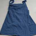 Women's Pinafore Apron Cross Back Apron with Pockets Cotton Linen Apron Dress XL