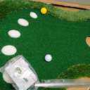 Floating Golf Green for Pool, Patented Pool Golf Game Floating Mat with Ball Retrieve Net/Scoreboard for Party & Training