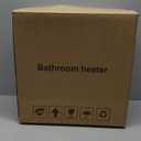 Orsong Bathroom Exhaust Fan with Heater and Light 1800W, 160 CFM, 1.0 Sone Quiet Operation, Bathroom Vent with Heater Quickly Reaches A Comfortable Temperature in Just 1 Minute