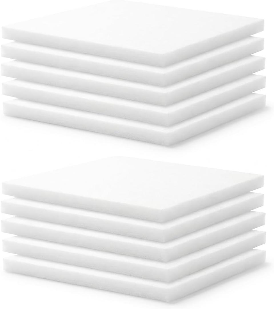 10 Pack Pre-Filter Replacement for Sielux Fume Extractor, 4.8"  4.8"  0.3" Smoke Purifier Pre Filters, Extends Filter Life, Captures Dust & Debris, Compatible with Sielux Smoke Purifier