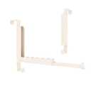 Over The Door Drying Rack, Foldable Portable Over The Door Hooks Hanger with Towel Racks for Coat Clothes Laundry Bathroom Bedroom Travel Hangers (Milky White, 1 Pack)