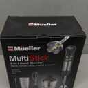 Mueller Multistick 5-in-1 Immersion Blender Handheld,12 Speed Hand Mixer-Turbo Boost,Heaviest Duty Copper Motor,Titanium reinforced Blades Hand Blender,Milk Frother Wand,Whisk,Beaker,Chopper,Grey (Gray)