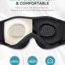 MUSICOZY Sleep Headphones 3D Bluetooth 5.4 Headband Sleep Mask, Wireless Sleeping Headphones Music Earbuds Eye Mask for Side Sleepers Travel with Speakers Cool Gadgets Gifts