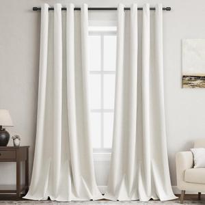 100% Black Out Curtains 108 Inches Long Grommet Living Room Darkening Window Curtain Panel Natural Earth Tone Farmhouse Style Thermal Insulated Linen Black Out Drapes 108 Inches Long for Bedroom (52"W x 108"L (Pack of 2)) 100% Black Out Curtains 108 Inches Long Grommet Living Room Darkening Window Curtain Panel Natural Earth Tone Farmhouse Style Thermal Insulated Linen Black Out Drapes 108 Inches Long for Bedroom (52"W x 108"L (Pack of 2))