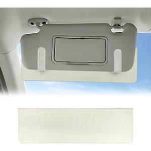 Car Sun Visor Extender, Anti-Glare Sunvisor Extension Shade Attachment for Safe Driving, Clip-On Sun Blocker Sunshade Extender Accessories Universal for SUV, Truck, Sedan(Beige)