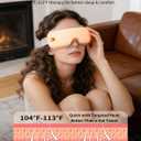 Pinailon Eye Massager with Heat, Massaging Eye Mask with Heating & Music, Facial Massager,Relaxing Eye Care Headache Massager Equipment for Migraines Relax Eyeris for Her Him