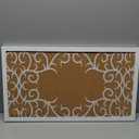 gasaré, Extra Thick Cork Board for Walls, Bulletin Board, Pin Board, Decorative, Solid Frame, Install Horizontal or Vertical, for Home and Office, Push Pins Included, 23 x 12 Inches, White