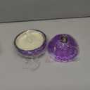 Glass Flameless LED Candles Battery Operated Flickering Jar Lights for Halloween Christmas Home Decor Perfect as Birthday Gift for Her Wife Girlfriend Anniversary Present and Party Decoration (Purple)