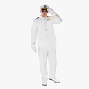 Morph Sailor Costume Men - Boat Captain Outfit, Ship Captain Attire, Navy Halloween Costume for Men Small