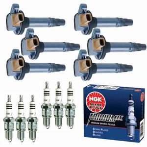 Yoshi Motors DG549 UF646 Ignition Coil Packs & NGK Iridium Spark Plugs Compatible With Ecoboost Ford F150 F-150 Explorer Expedition Navigator 3.5 3.5L V6 2011 2012 2013 2014 2015 2016 2017