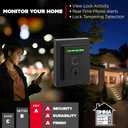 Kwikset Halo Touch Fingerprint Wi-Fi Smart Lock, Keyless Entry Door Deadbolt, Geofence Auto-Unlock, Grade AAA Certified, No Hub Required Easy Install, Matte Black 