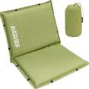 MYDAYS Inflatable Seat Cushion, Portable Stadium Seat Pad, Lightweight Chair Pad for Outdoor, Airplane, Travel, Stadium, Camping & Car (2 Piece without Back Rest)