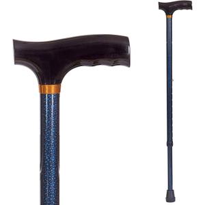 DMI Lightweight Aluminum Adjustable Walking Cane with Derby-Top Handle for Men and Women