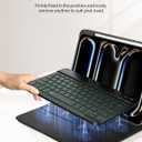 TiMOVO Keyboard Case for iPad Pro 11 Inch M5 2025/M4 2024 with Pencil Holder, Magnetic Detachable Keyboard with Backlight, Black