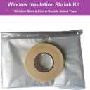 StarJungle Indoor Window Insulation Kit, Clear Window Film for Heat and Cold (5 Windows (62x210 in))