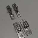 Wall Mount Gate Hinges, 2 Pack Farm & Chain Link Gate Hinges with 5/8" Hinge Pin, Heavy Duty Wall Plate Hinges for Fence Posts(Screws Not Included)