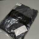 Womens Low Waist Denim Skirt Button Mini Cargo Jean Y2K Skirts with Pockets (Black)