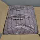 CozyLux King Size Comforter Set Dusty Purple Seersucker 7 Pieces Bed in a Bag King Comforter Set with Sheets, Luxury Bedding Set with Down Alternative Comforter, Sheets, Pillowcases & Shams All Season