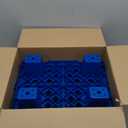 Plastic Pallets,4 Pack Lightweight Pallet,Nestable Moisture-Proof Floor Pallets,Spliceable Outdoor Breathable Grid Platform for Garage WarehousPacke Supermarket Basement Storage,19.7x11.8x3.9in