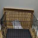 MidWest Homes for Pets 30-Inch iCrate Folding Dog Crate with Divider Panel, Leak-Proof Tray & Secure Latches  Metal Wire Kennel for Medium Breeds  Portable, Durable & Easy to Assemble (Black)