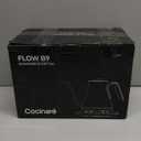 Cocinare FLOW B9 Gooseneck Electric Kettle, Precise Temperature Control for Pour-Over Coffee & Tea Brewing, Stainless Steel Interior, Rapid Heating for Boiling Water 0.9L (Matte Black)