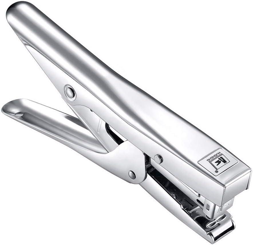 ONDY Plier Stapler Heavy Duty Office Hand Held 20-Sheet Papers Stapling Machine With 1000 Staples and Remover Tool, Silver