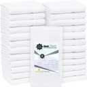 24 Pcs (2 Dozen) White 16x27 Inch Cotton Blend Economy Hand Towels Salon/Gym/Hotel Super use Absorbent Best for Kitchen,Janitorial,Home use Towels
