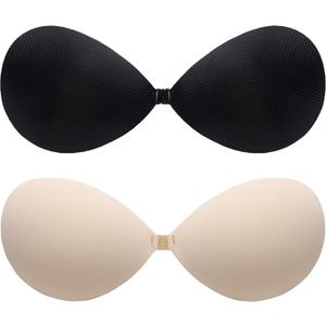 Adhesive Bra Push Up, Women Strapless Sticky Backless Dress Bras, Invisible Lifting Stick on Bra