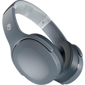 Skullcandy Crusher Evo Wireless Bluetooth Headphones with Extra USB-C Charging Cable, Multi-Sensory Bass, Noise Isolating Over-Ear Fit, 40 Hours Battery, Microphone for iPhone Android - Chill Grey